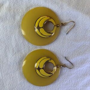 Vintage golden summer earrings